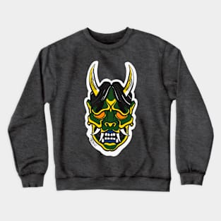 Oni demon forest green Crewneck Sweatshirt